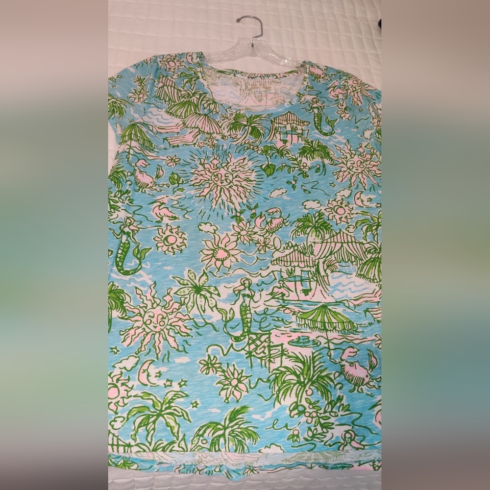 Lilly Pulitzer Tropical Print Tee T-shirt